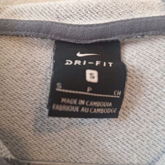 Nike Sportswear Womens Fleece Gray Pullover Hoodie Size Small Asymetrical Hem - Picture 5 of 5